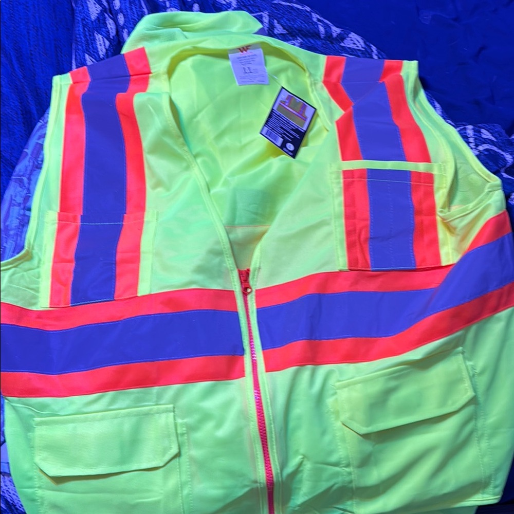 High Visibility Safety Vest with Reflective Stripes
